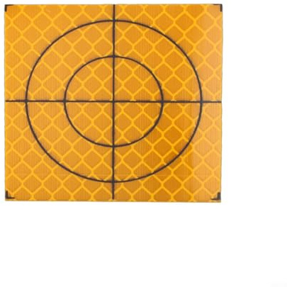 Zilimontt Reflektor-Zielscheiben für Gesamtstation, 20 x 20 mm, 30 x 30 mm, 40 x 40 mm, 50 x 50 mm, 60 x 60 mm, Acryl, reflektierende Platten für Tunnelbrücke, Gebäudebau, plus Neigung (60 x 60 mm