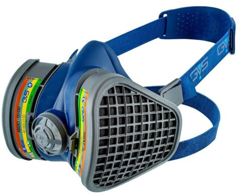 GVS SPR488 Elipse Maske mit austauschbaren ABEK1 Filtern für Mehrere Gase und Dampf, M/L