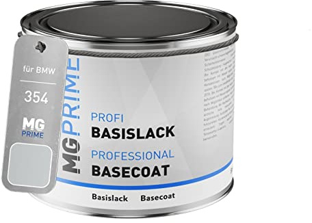 MG PRIME Autolack Dose für BMW 354 Titansilber Metallic 0,5L | Titanium Silver Metallic, Basislack, Literware, spritzfertig