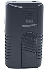 Regulador color negro con desplazamiento de cursor. Regulador de pie sin cable.