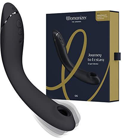 Womanizer OG Vibratore Stimolatore Punto G e Clitorideo | Giocattolo Succhia Clitoride Vibrante Donna Coppie | Impermeabile | Grigio Scuro