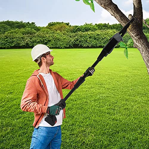 Pole Saw Cordless Pruning Saw Rechargeable Extendable Shaft Branch Cutter,with 1500Mah Battery and Standard Charger, for Wood Cutting, Garden Pruning, Branch Pruning