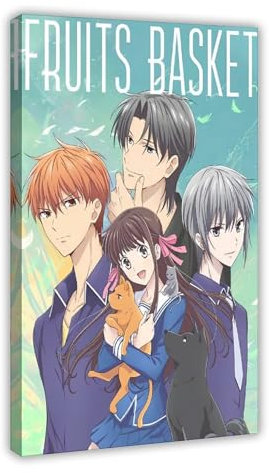 Jdekaec Anime Fruits Basket 1 Canvas Poster Bedroom Decor Sports Landscape Office Room Decor Gift Frame-style 24x36inch(60x90cm)