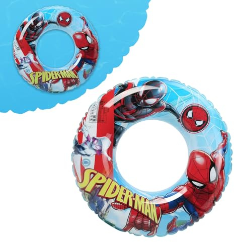 70cm Su-perhero Spider Inflatable Swimming Ring Pool Ring for Kids,Boys Rubber Rings for Pool Toy,Inflatables Swim Rings Pool Floats,Floating Ring Pool Inflatables for Swimming Pool Summer Beach Party