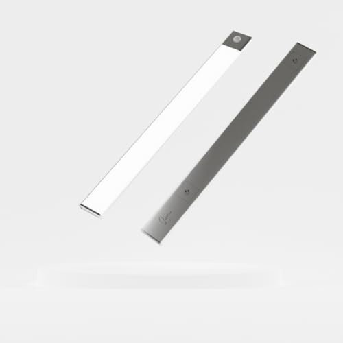 Lumic Mouvement 3.0 - Marque Française - Réglette LED Sans Fil à Détecteur de Mouvement - Rechargeable par USB - 3 Couleurs D'Éclairage - Batterie Longue Durée (40cm, 1, Lot)