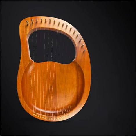 harfe instrument Holz Mahagoni Leier Harfe Mit Tuning-Tool Für Anfänger Musical Instrument 16 Saiten Saiten(Brown)