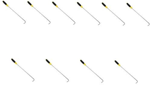 Angoily 10 Pezzi Gancio per tapparelle gancio fermaporta estrattore di ganci per trampolino gancio per tombino per impieghi gravosi attrezzi utensili gancio per porta avvolgibile alzaporta