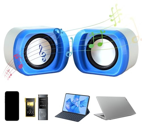 Petite Barre de Son pour Ordinateur | Haut-Parleur multimédia Portable | Son Clair de qualité supérieure - Haut-Parleur USB de Bureau pour la Famille, Les Amis et Les
