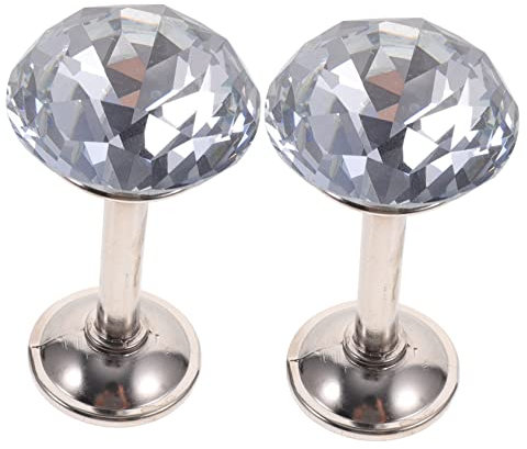 HOLIDYOYO Diamant Vorhang Raffhalter Zinklegierung Wand Und Türquastenhaken Mit Schrauben Klassisches Design Mit Kunstdiamanten Für Gardinen Und Kleidung