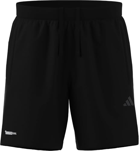 adidas Men's TECH Essentials Workout 3 Stripes Shorts, Black, XL 7 inch