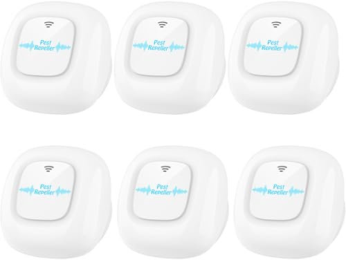 Anti Moustiques, Répulsif Ultrason, Prise Anti Moustique, Électronique Antiparasitaire Intérieur, Antiparasitaire pour Moustiques, Souris, Araignées, Cafards, Mouches, Lot de 4