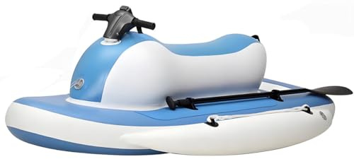 CHHMAELOVE Aufblasbarer Jetski, Sommer Elektromotorboot Ohne Motor