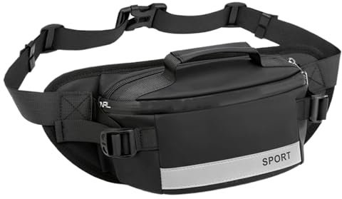 Running Fanny Pack, Travel Fanny Pack Bärbar midjeväska | Ergonomisk Nylon Fanny Chest Pack med dragkedja för gymnastiksextret Pendlingssemester