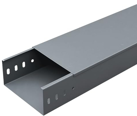 YZWZZXC Boden Kabelkanal, Kabelbrücken, Metall, Brandschutz, 100 cm Lang, für Den Innen und Außenbereich(50 * 50mm/2 * 2in)