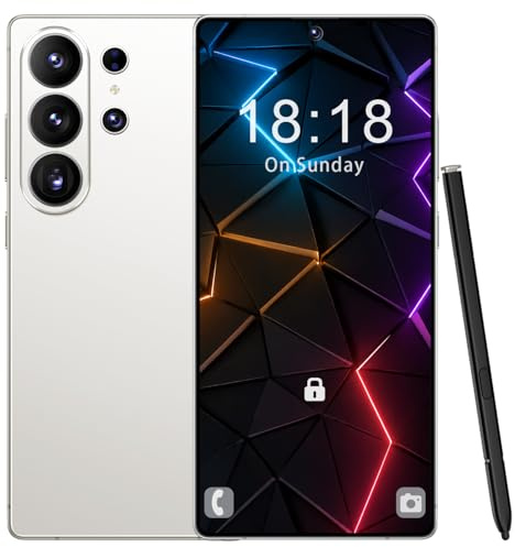 T-Smart Unlocked Android 14 Mobile Phone, 12GB+512GB, 6.9 HD Display, 4500mAh Battery, 21MP+8MP Camera, Dual SIM, Face Unlock, SIM Free Smartphone