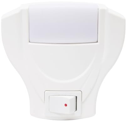 GSC 1301230 Luz de Noche ángulo Recto con Interruptor 1W 230V, 1 W, Blanco