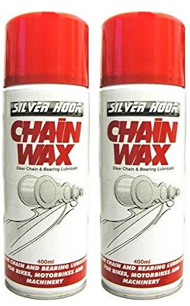 Fastcar 2 x Chain Wax Spray 400ml - Suitable For Bike Chains, Motorcycle Chains And Machinery
