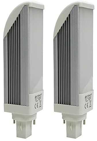 LED ATOMANT 2 x PL G24 LED-Glühbirne, 7 W, 2 Pin, warmweiß (3000 K), 700 Lumen, Ersatz für 26 W Gasstrom.