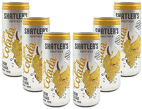 Shatlers Cocktail - 6er Set Shatlers Virgin Colada 0,25L Alkoholfrei - inklusive Pfand EINWEG - Shatlers Cocktail - Ready to Go