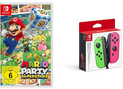 Mario Party Superstars [Nintendo Switch] + Joy-Con 2er-Set Neon-Grün/Neon-Pink