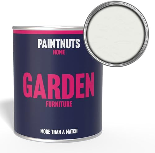 Paintnuts Garden Furniture Paint - RAL-9003 - SIGNAL WHITE Gloss 250ml Tin