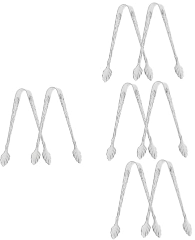 TOPBATHY 8 Pièces clip alimentaire pince alimentaire en acier inoxydable pinces à pâtes kitchen gadgets outils de cuisine décor rétro décor vintage pince à sucre en cube Pinces à glace Rose