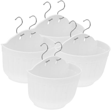 SUPVOX 4sets Piantatrice Da Parete Colorata Con Ganci Di Vasi Appesi Per Piante Da e Esterno Per Balconi e Decorazione Elegante Per Casa e Ufficio