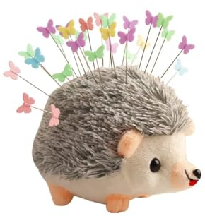 HDGSAFD 1 Stück Igel und 1 Stück Tomatennadeleinsatztasche, süßes Cartoon-Nadelkissen, Handnähnadelsammler, Stoffnadelkissen, Plüschnadeleinsatz, geeignet zum Nähen und Basteln.