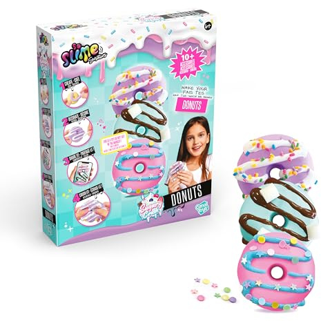 So Slime Sensations Sugary Crush Donuts – Machen Sie lustige Schleim-Leckereien – enthält alles, was Sie brauchen, um bunte Donuts aus verschiedenen Verbindungen zu machen – 6+, lebendige, süße Farben