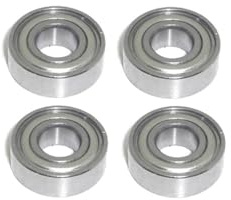 Edelstahl Kugellager 5x12x4 mm - SMR125 ZZ NIRO 4 Stück - rcbay | Miniatur Rillenkugellager AISI 440C rostfrei