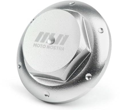 Ölablassschraube CNC silber kompatibel mit Piaggio Leader 125-200, LEM 125-150, HE 125-150, IGT 125-150, QUASAR/HPE 250-300, Master 400-500ccm | Aluminium, harteloxiert, Lasergravur kompatibel mit Piaggio LEM, HE, iGET, Quasar/HPE, Master