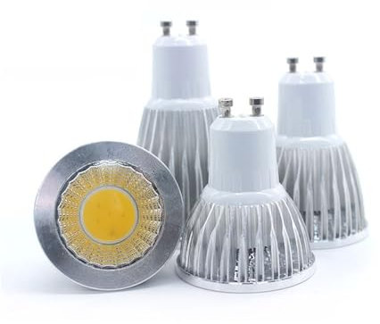 lampadine 6-Pack, LED COB Spotlight GU10 AC85-265V 3W 5W 7W Non-Dimamble Light Bulbs(Cold White,7w)