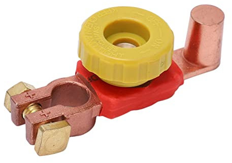 Batterietrennschalter, Pluspol-Batterietrennschalter, Haupttrennschalter für Auto, Wohnmobil, ATV, Rostfrei und Robust, Verhindert Auslaufen, Einfache Installation, Breite