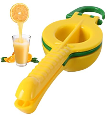 Presse-Citron pour Jus de Citron - Presse-Citron Manuel | Poignée Confort Anti-Dérapant Portable pour Cuisine Petit-Déjeuner Familial Camping Fitness Préparation Aliments Bébé et Restaurants