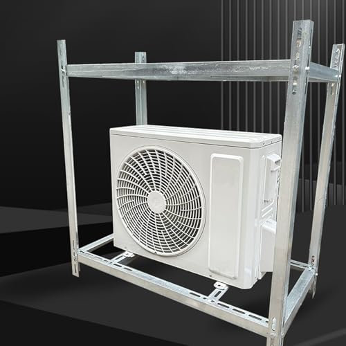 Bodenhalterung Für Klimaanlagen-wärmepumpen，verstellbare Mini-split-bodenhalterung Mit Robuster, Vibrationsdämpfender Klimaanlagenhalterung，universalhalterung Für Klimaanlagen Und Hlk-kompressoren