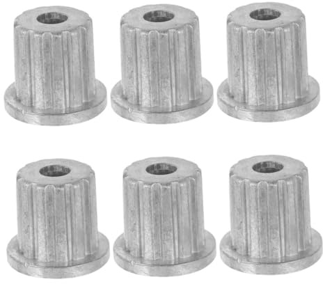 FOYTOKI 6pcs Washing Machine Pulsator Core Replacement, Metal Gear Sleeve Connector with 10 Teeth Internal and 13 Teeth External, Sturdy Repair Part for Automatic Washers