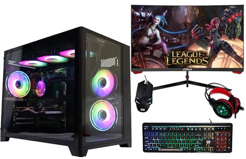 Computer Specialist LTD CS Gaming PC Bundle, AMD Ryzen 7 9800X3D 4.7GHz, RTX 5070Ti 16GB, 64GB RAM, 2TB NVMe SSD, 27 Curved Monitor, Windows 11 (AMD Ryzen 7 9800X3D, RTX 5070Ti 16GB)