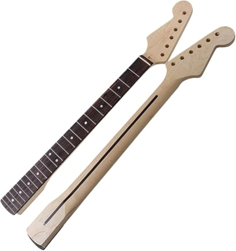 Manico per chitarra elettrica, per mancini, 22 tasti, in acero, con tastiera in palissandro per chitarra ST, parti di ricambio