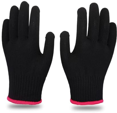 RENKE 2-piece professional insulated gloves - heat-resistant gloves suitable for hair styling