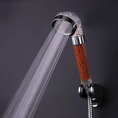 GPDNBIEU, Soffione doccia da bagno portatile ad alta pressione che aumenta la delle sfere filtranti for il risparmio dell'acqua a fiori