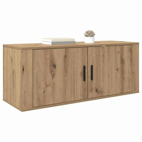 vidaXL Wandmontiertes TV-Regal 100 x 34,5 x 40 cm Artisan-Eiche