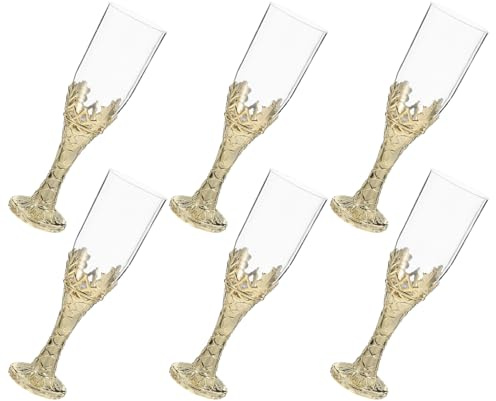 FIXOSHEE 6 piezas Copas de Vino Reutilizables Estilo Medieval Rústico Cáliz para Comuniones Bodas y Fiestas Decoración Versátil para Eventos Religiosos y Recepciones Casa