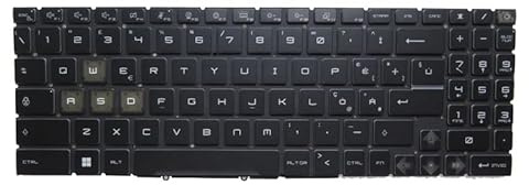 RTDPART Tastiera Nera Nuova per Laptop Senza retroilluminazione per MSI Pulse GL76 12U 12UEK 12UGK 12UDK 12UCK 12UGSZK 12UGSZOK 12UEOK 12UGOK Italiana IT Senza Cornice