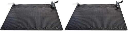 Intex 28685 – Solarpanel für Pools, inklusive Adapter, PVC, schwarz, 120 x 120 cm (Packung mit 2)