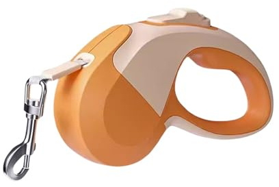 2026 Dog Lead Automatic Retractable Dog Lead, Extendable Pet with Escape Lock for Small, Medium Dogs such as Poodle Puppies (Orange, 18.5 x 10 x 4.5 cm)
