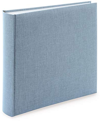 goldbuch Album Fotografico SummerTime Trend 2, Pagine Bianche, con Copertina in Lino e Pergamena, per 600 Foto, Colore: Blu/Grigio, Carta, 30 x 31 cm, 100 Seiten