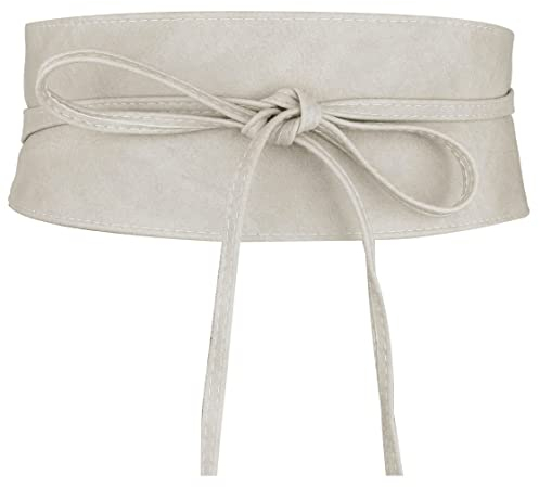 Frentree Damen Taillengürtel, breiter Wickelgürtel Obi Gürtel zum Schnüren Hüftgürtel Bindegürtel
