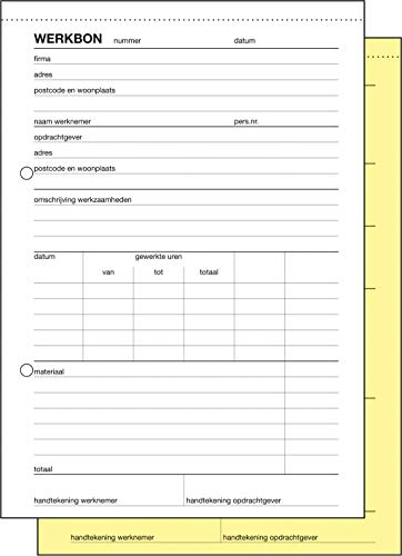 Arbeitsauftragsblock Sigel Expres A5 Carbonless 2 x 50 Blatt