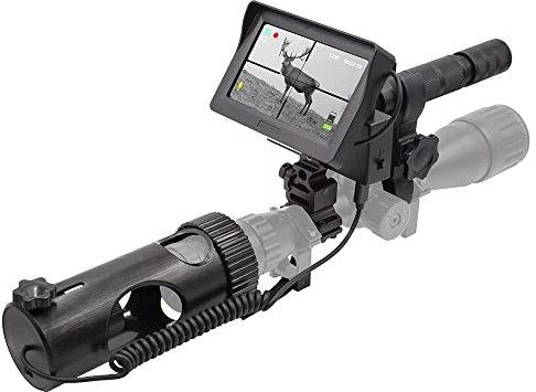 DIY 720p Digital Video Recording Hunting Night Vision Rifle Scope Monocular Camera VCR with LCD Display, 850nm Infrared IR Flashlight for Tactical Hunting (MicroSD Card & Battery NOT Included)