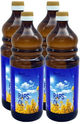Rapsöl 2 Liter (2x1l) mit natürlichem Vitamin E und wertvollen mehrfach ungesättigten Fettsäuren